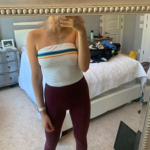 Rainbow tube top